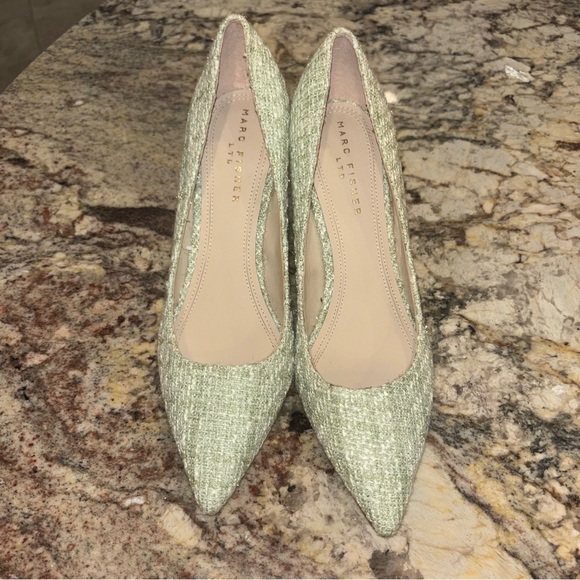 Mark Fisher Ltd NEW SZ 8.5 tweed block heels - Picture 9 of 13